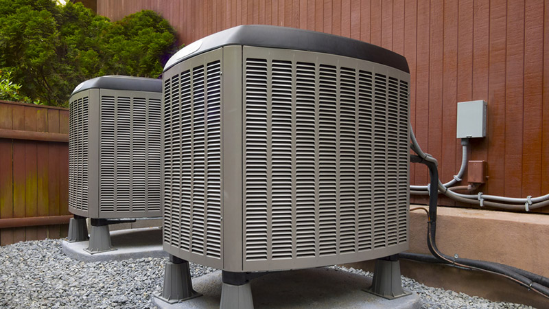 HVAC system being checked while performing home inspection services